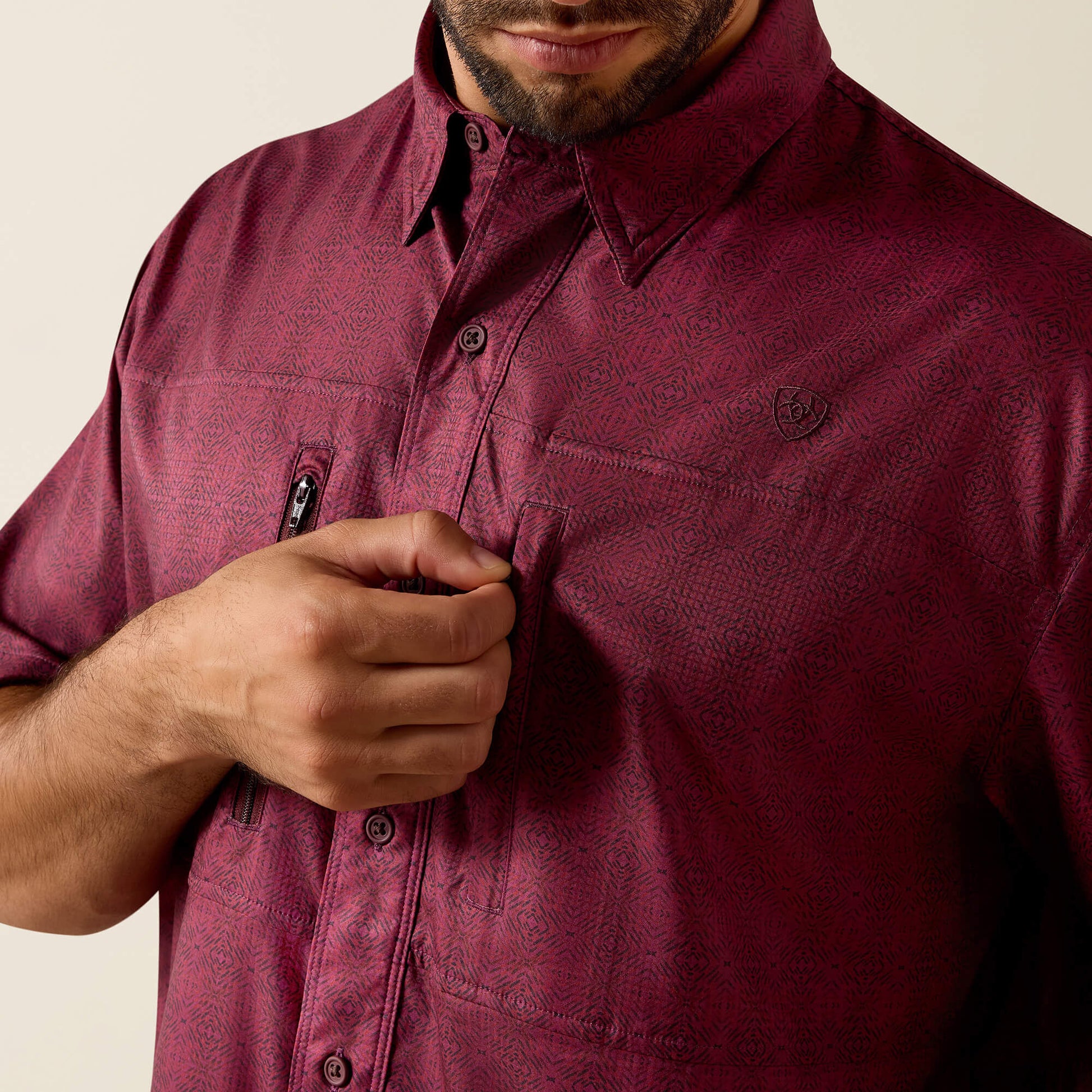 Ariat Men Printed VentTEK Classic Fit Shirt