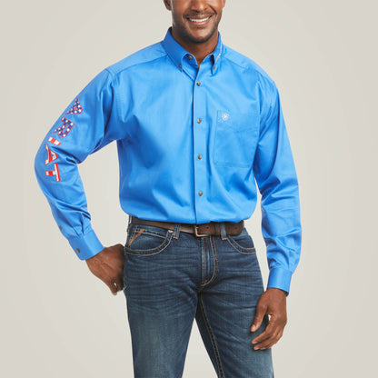 Ariat Men Team Logo Twill Classic Fit Shirt