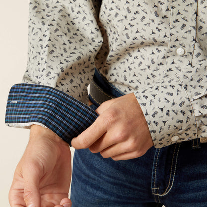 Ariat Men Wrinkle Free Charles Classic Fit Shirt