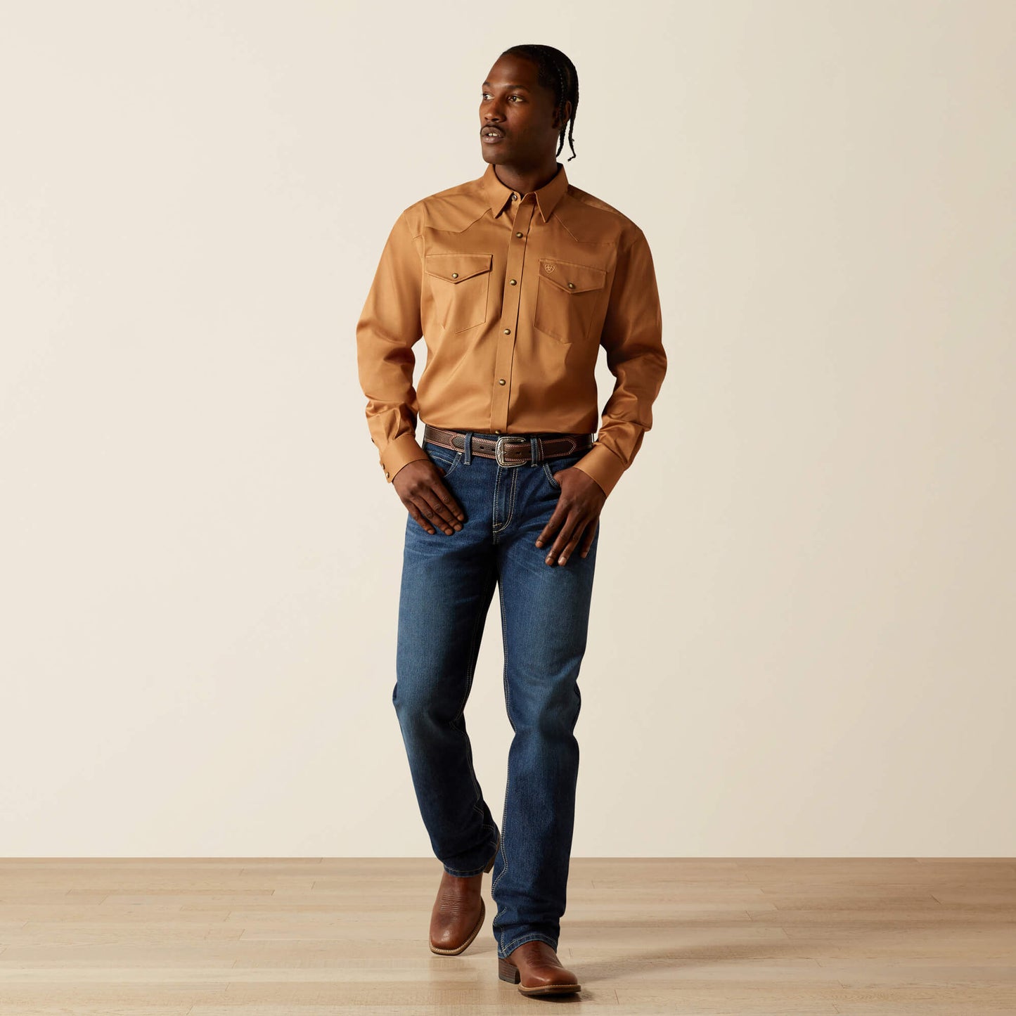 Ariat Men Solid Twill Classic Fit Shirt