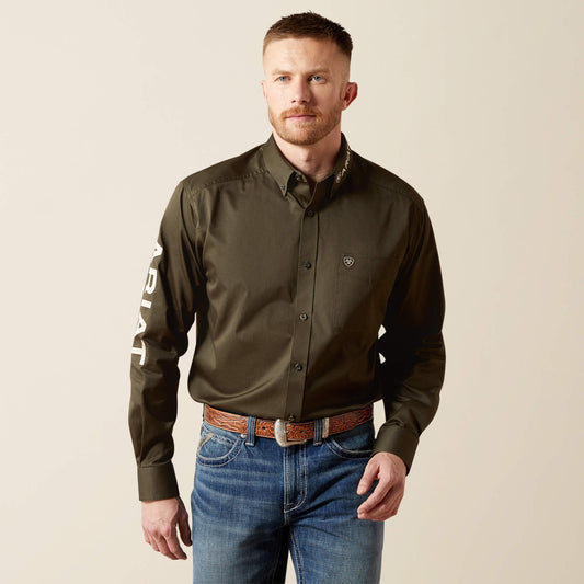 Ariat Men Team Logo Twill Classic Fit Shirt