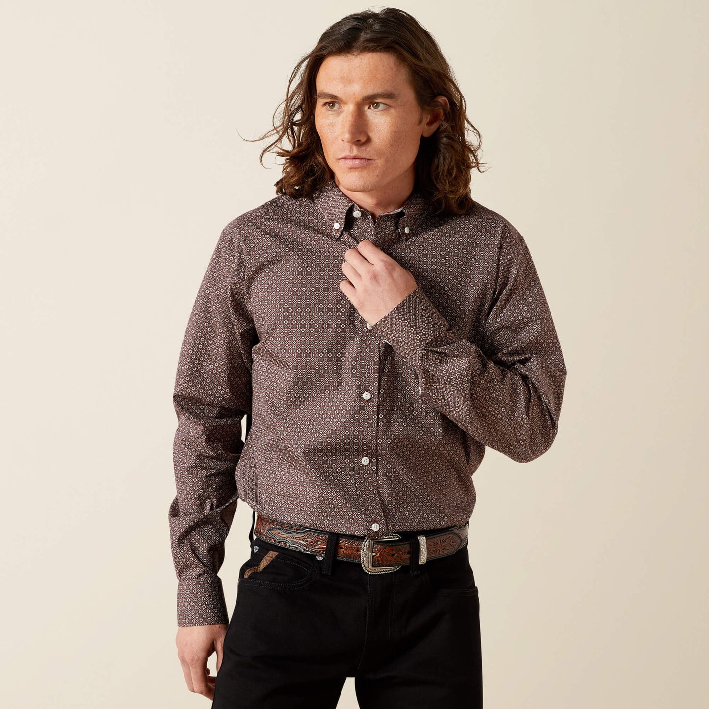 Ariat Men Wrinkle Free Arthur Classic Fit Shirt