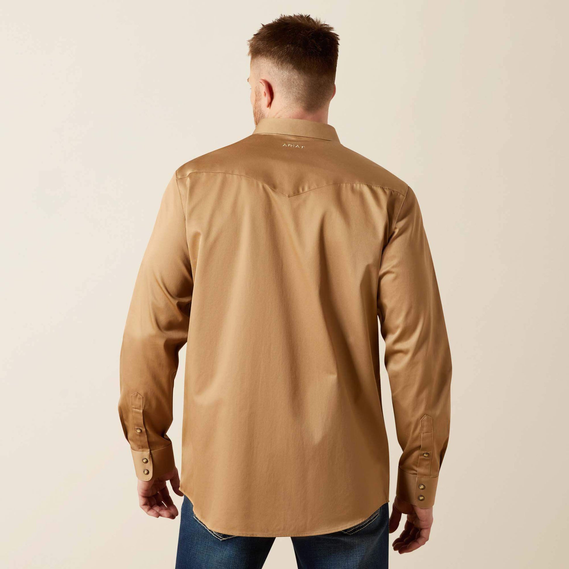 Ariat Men Solid Twill Fitted Shirt