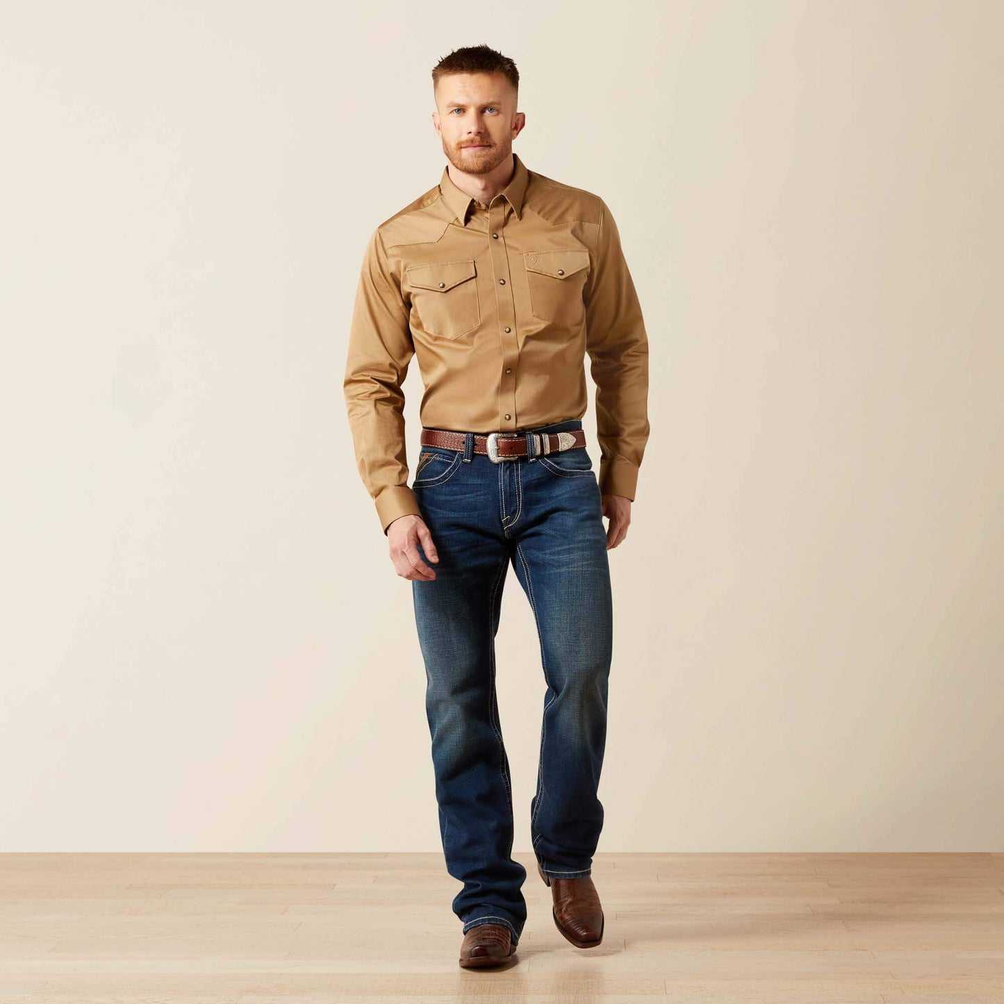 Ariat Men Solid Twill Fitted Shirt
