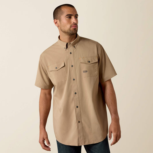 Ariat Men Rebar Made Tough VentTEK DuraStretch Work Shirt
