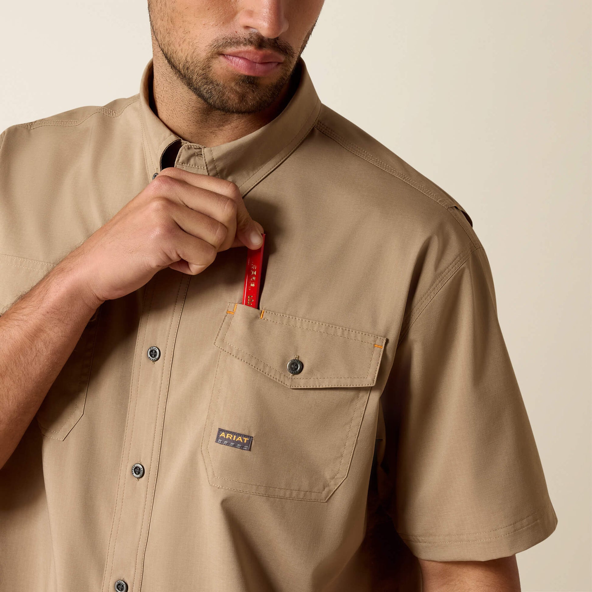 Ariat Men Rebar Made Tough VentTEK DuraStretch Work Shirt