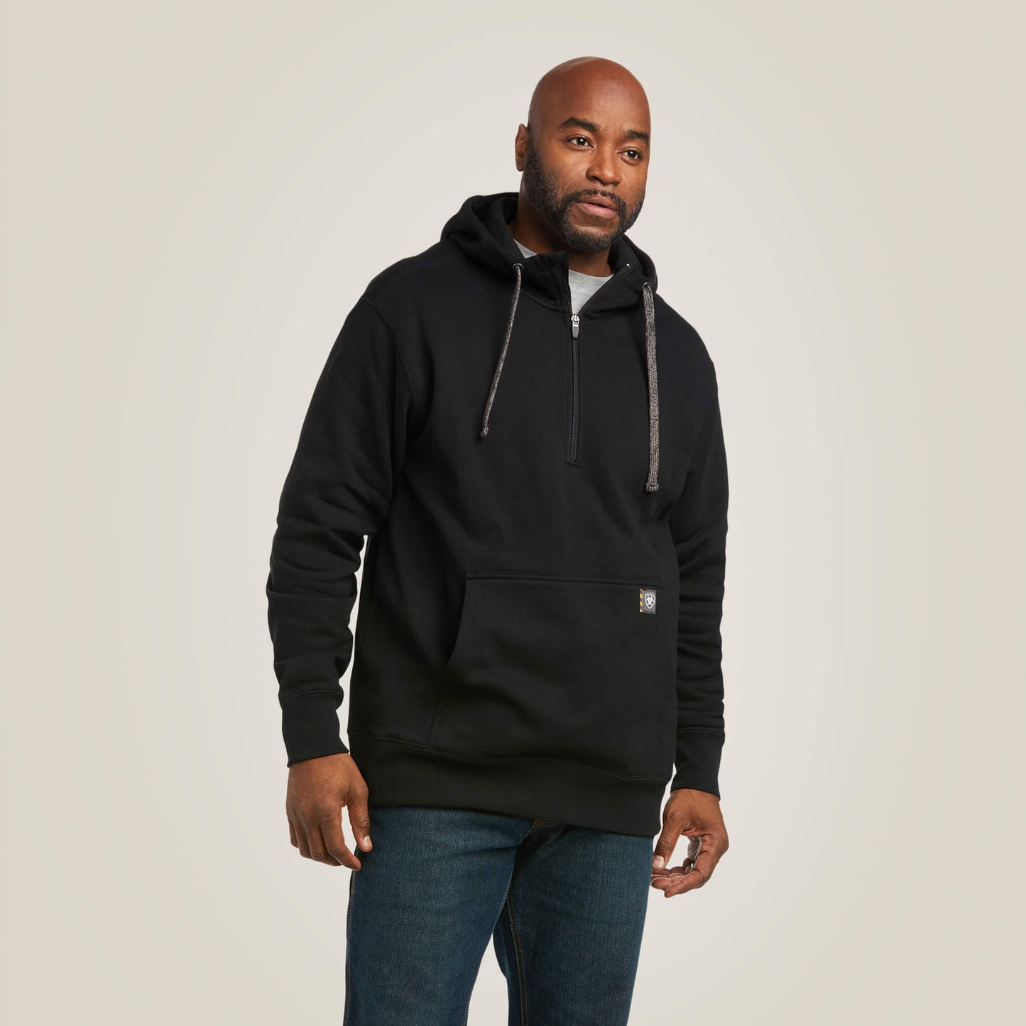 Ariat Men Rebar Workman 1/4 Zip Hoodie