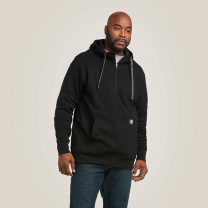 Ariat Men Rebar Workman 1/4 Zip Hoodie