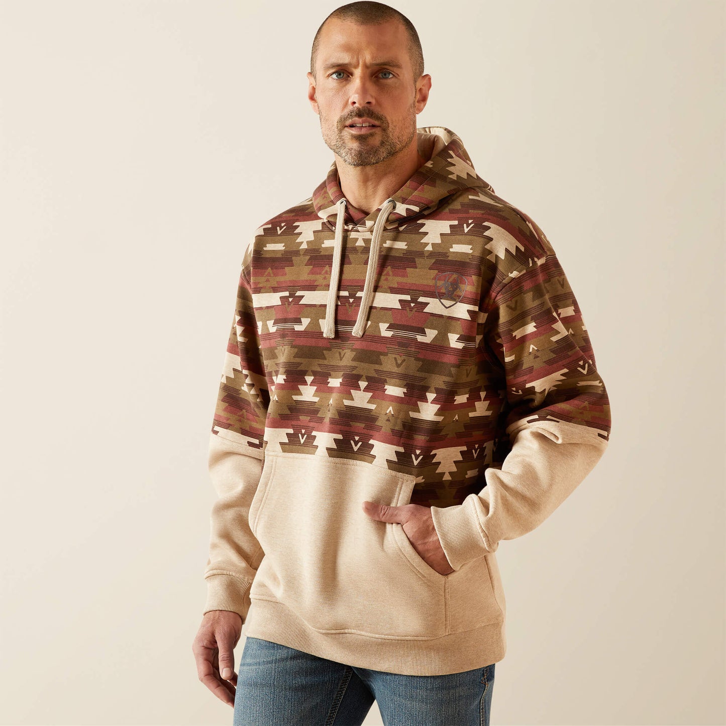 Ariat Men Color Block Hoodie
