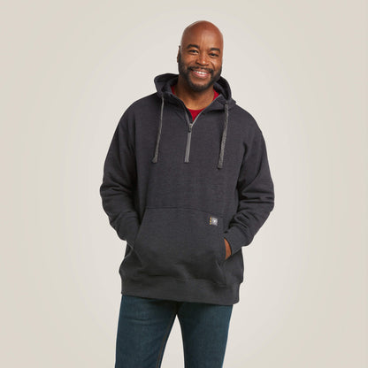 Ariat Men Rebar Workman 1/4 Zip Hoodie