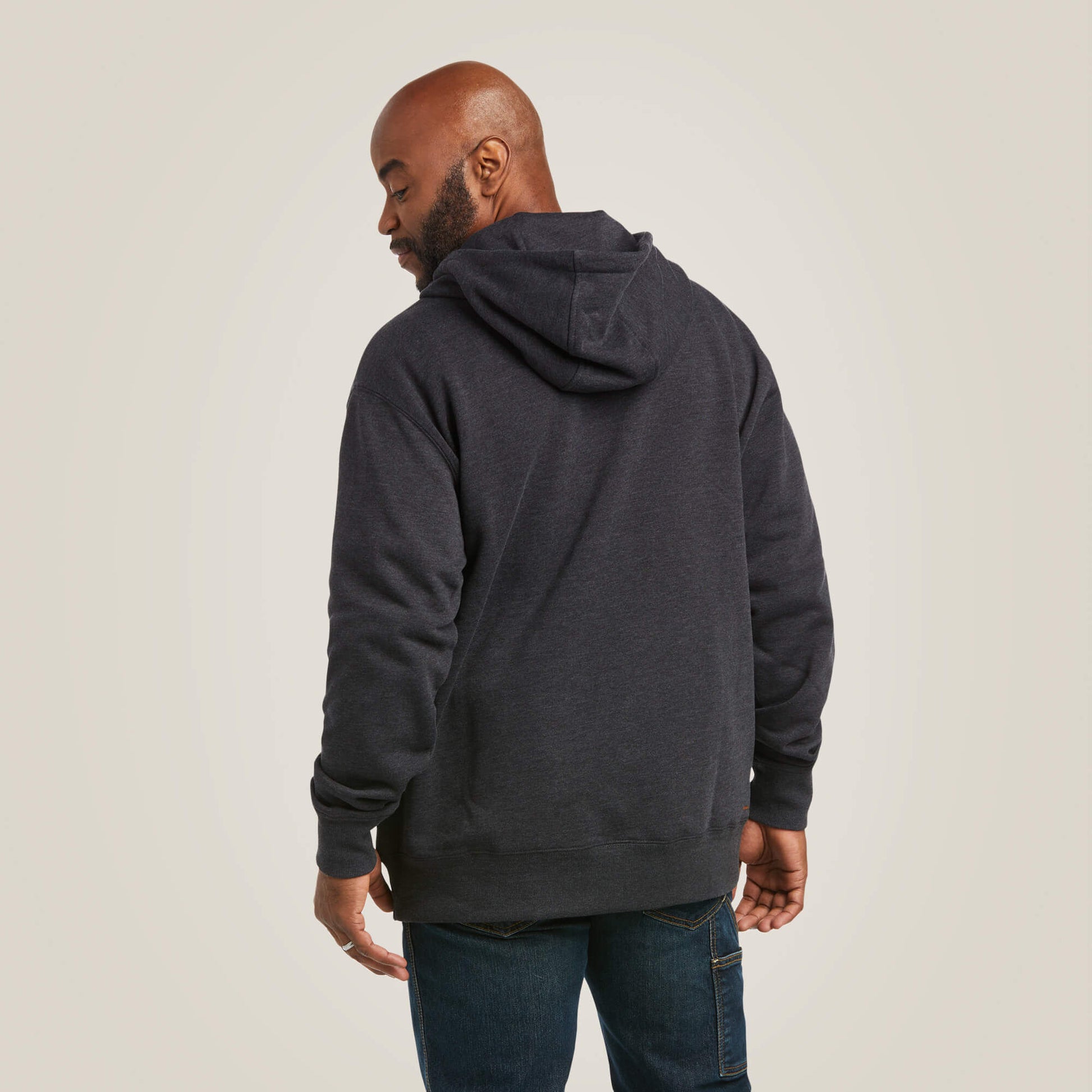 Ariat Men Rebar Workman 1/4 Zip Hoodie