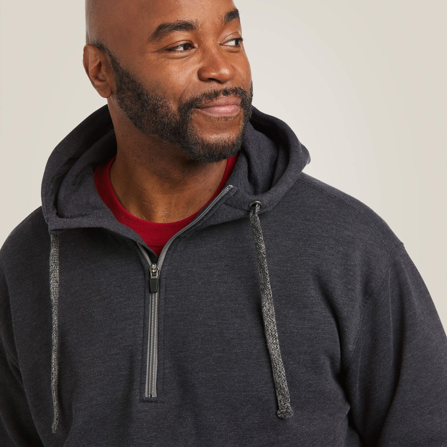 Ariat Men Rebar Workman 1/4 Zip Hoodie