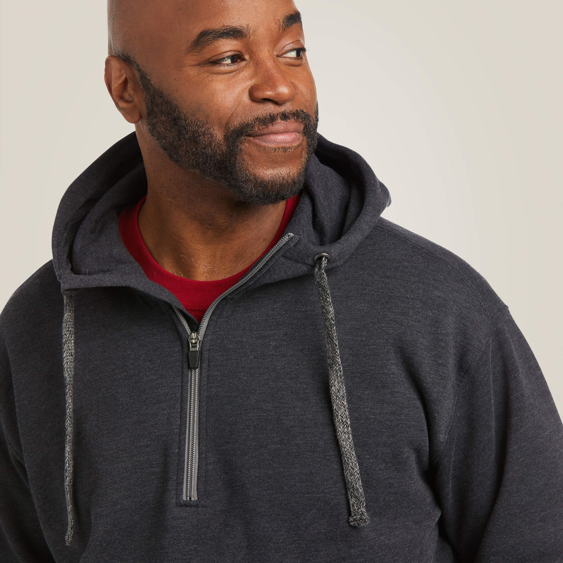 Ariat Men Rebar Workman 1/4 Zip Hoodie