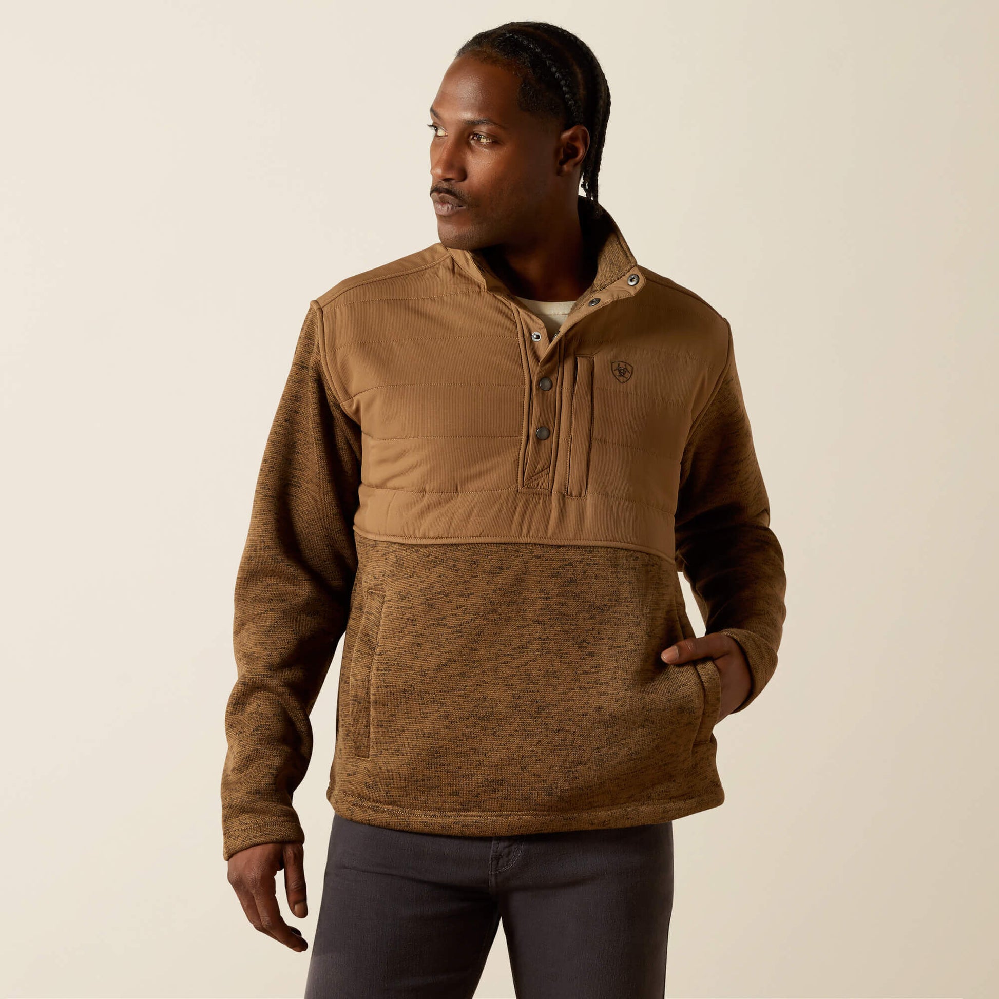 Ariat Men Caldwell Reinforced Snap Sweater