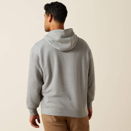 Ariat Men Rebar Lightweight Logo Hoodie
