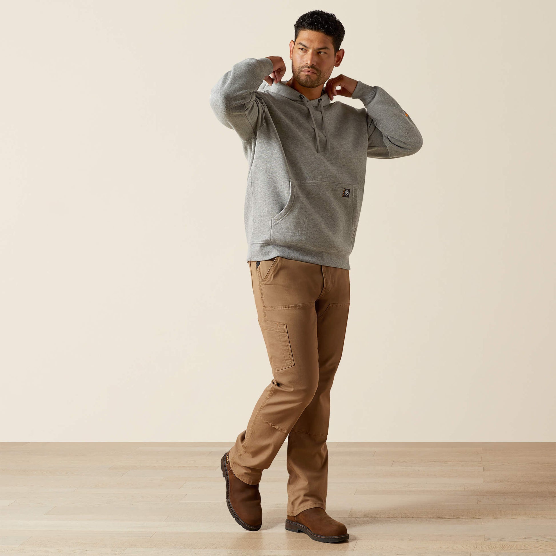 Ariat Men Rebar Lightweight Logo Hoodie