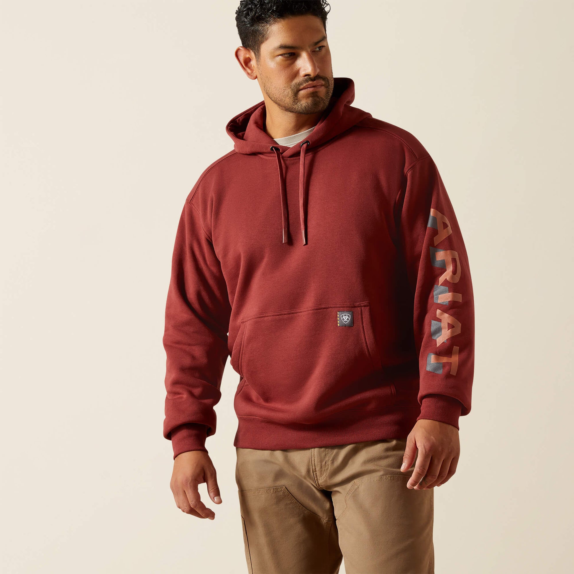 Ariat Men Rebar Lightweight Logo Hoodie
