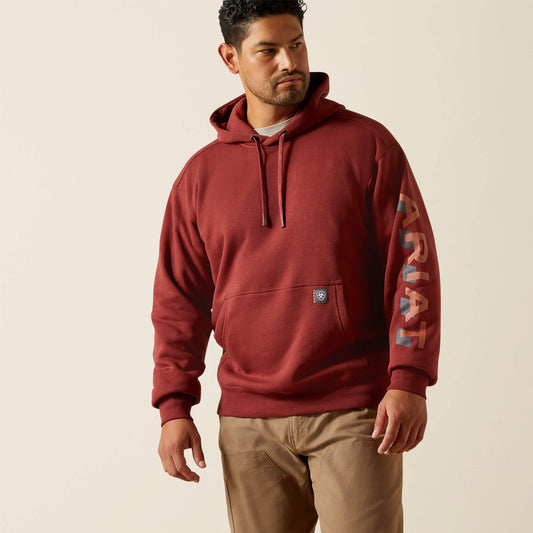 Ariat Men Rebar Lightweight Logo Hoodie