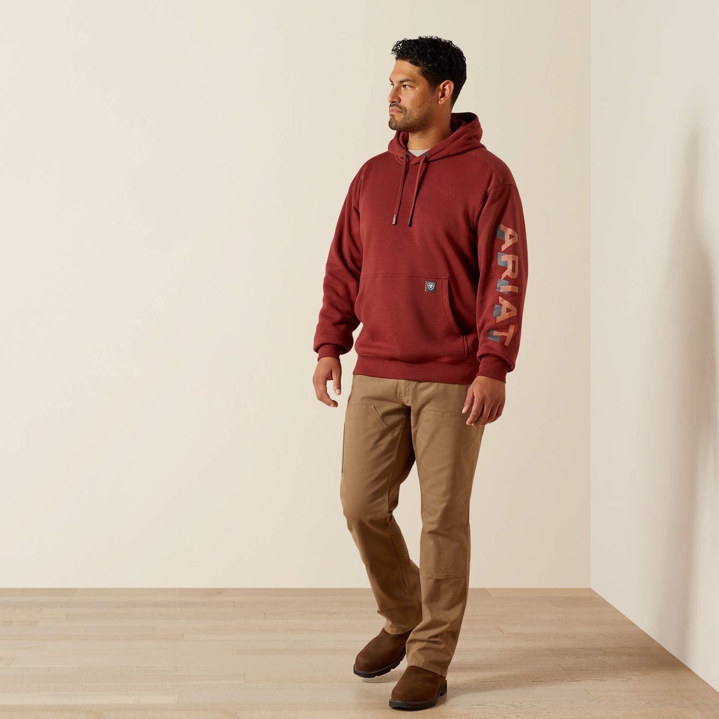 Ariat Men Rebar Lightweight Logo Hoodie