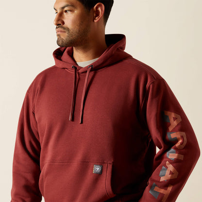 Ariat Men Rebar Lightweight Logo Hoodie