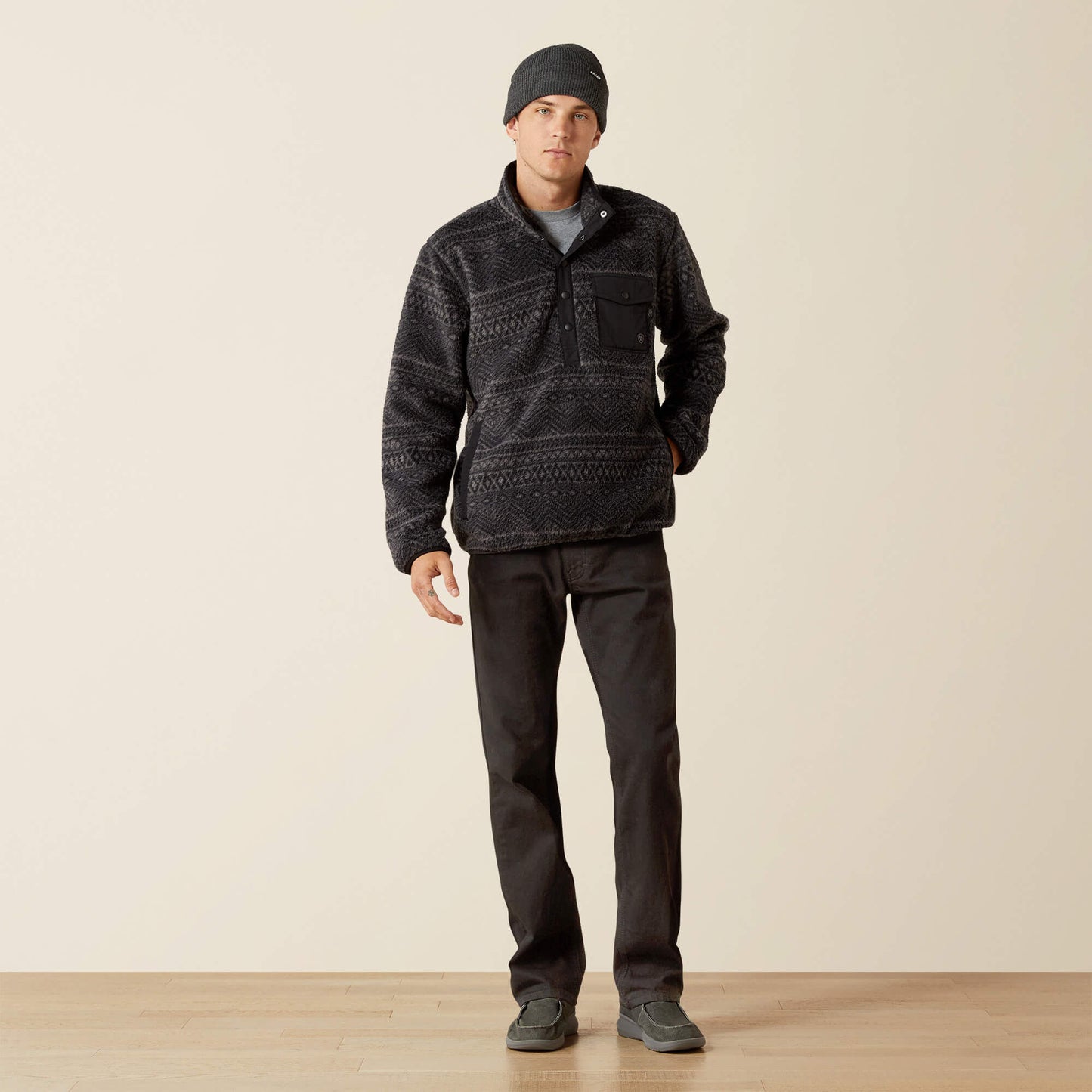 Ariat Men Polar Bear Mock Sweater