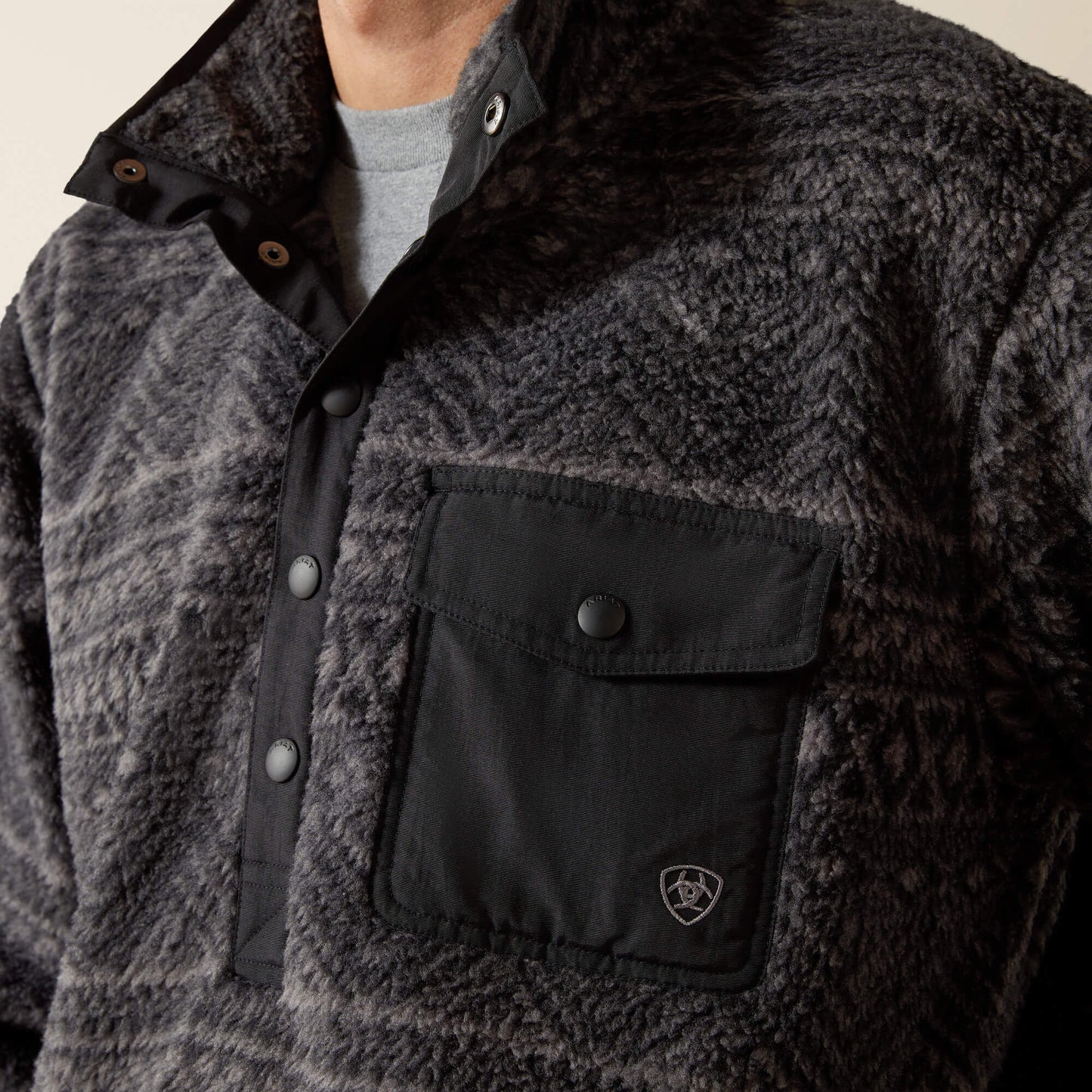 Ariat Men Polar Bear Mock Sweater