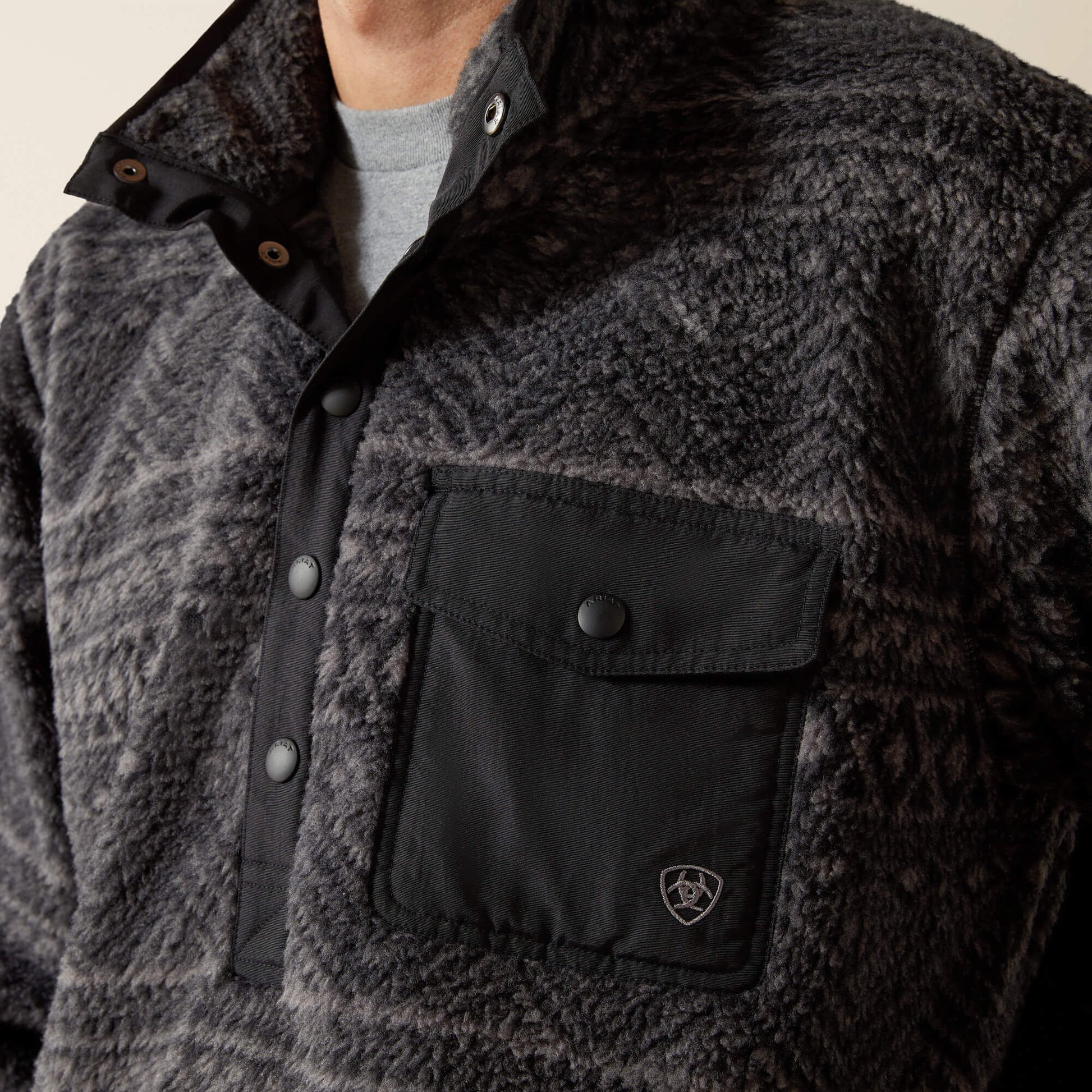 Ariat Men Polar Bear Mock Sweater