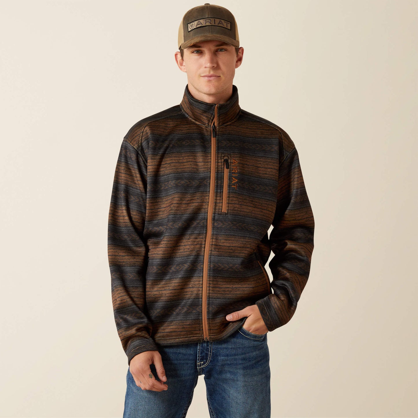 Ariat Men Caldwell Full Zip Sweater