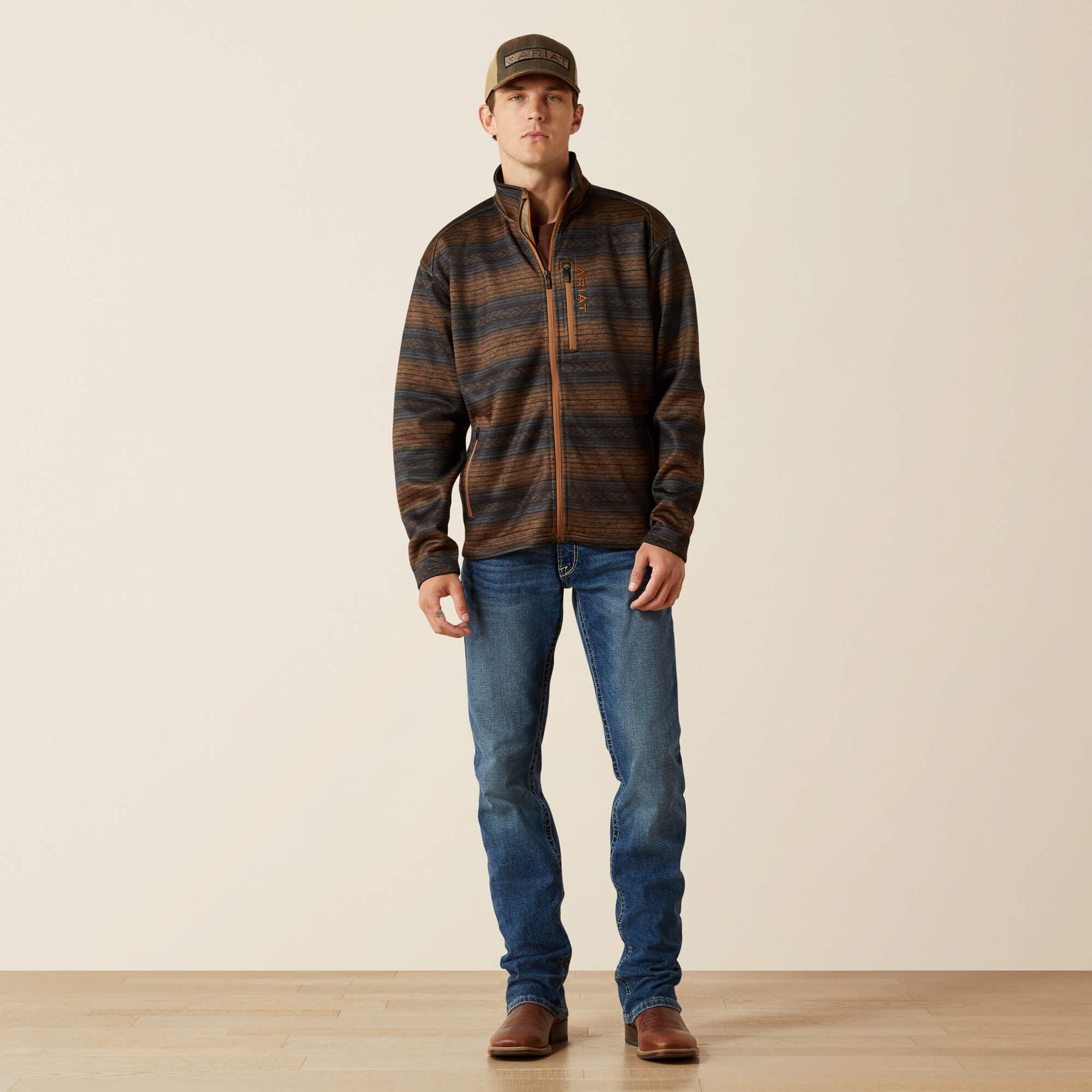 Ariat Men Caldwell Full Zip Sweater