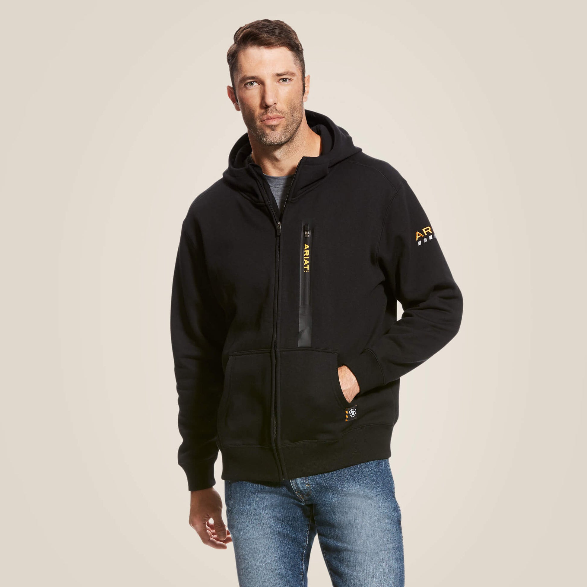 Ariat Men Rebar Workman Full Zip Hoodie