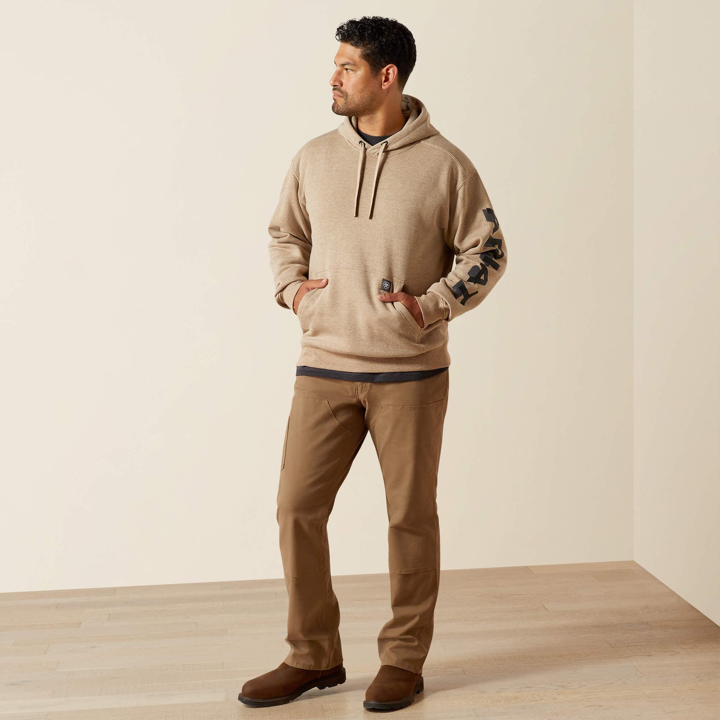 Ariat Men Rebar Lightweight Logo Hoodie