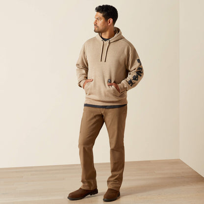 Ariat Men Rebar Lightweight Logo Hoodie