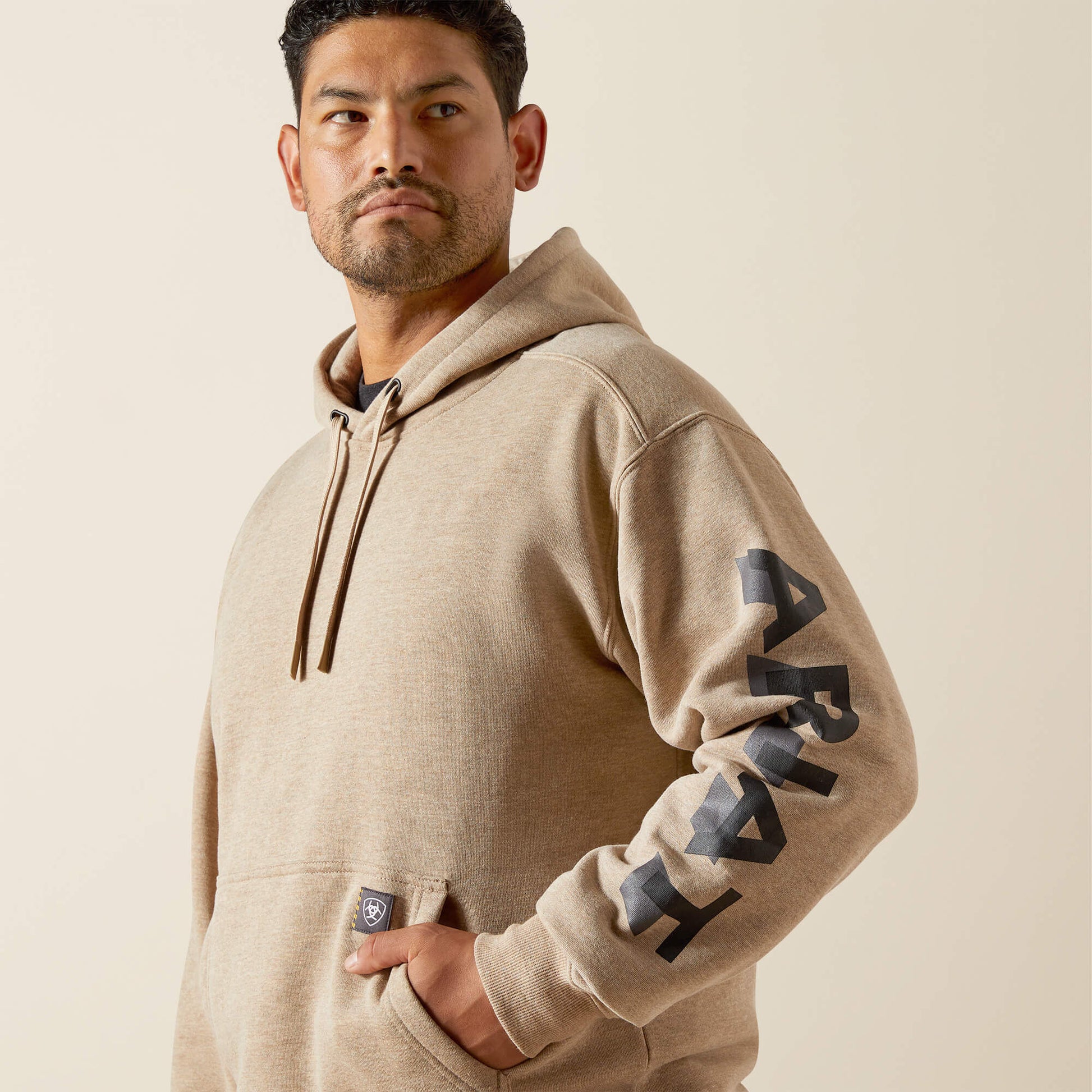Ariat Men Rebar Lightweight Logo Hoodie