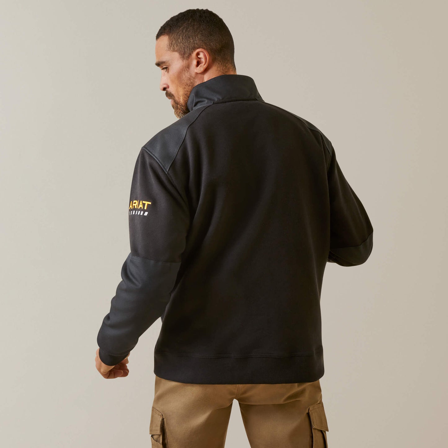 Ariat Men Rebar Workman Duracanvas 1/4 Zip Sweatshirt