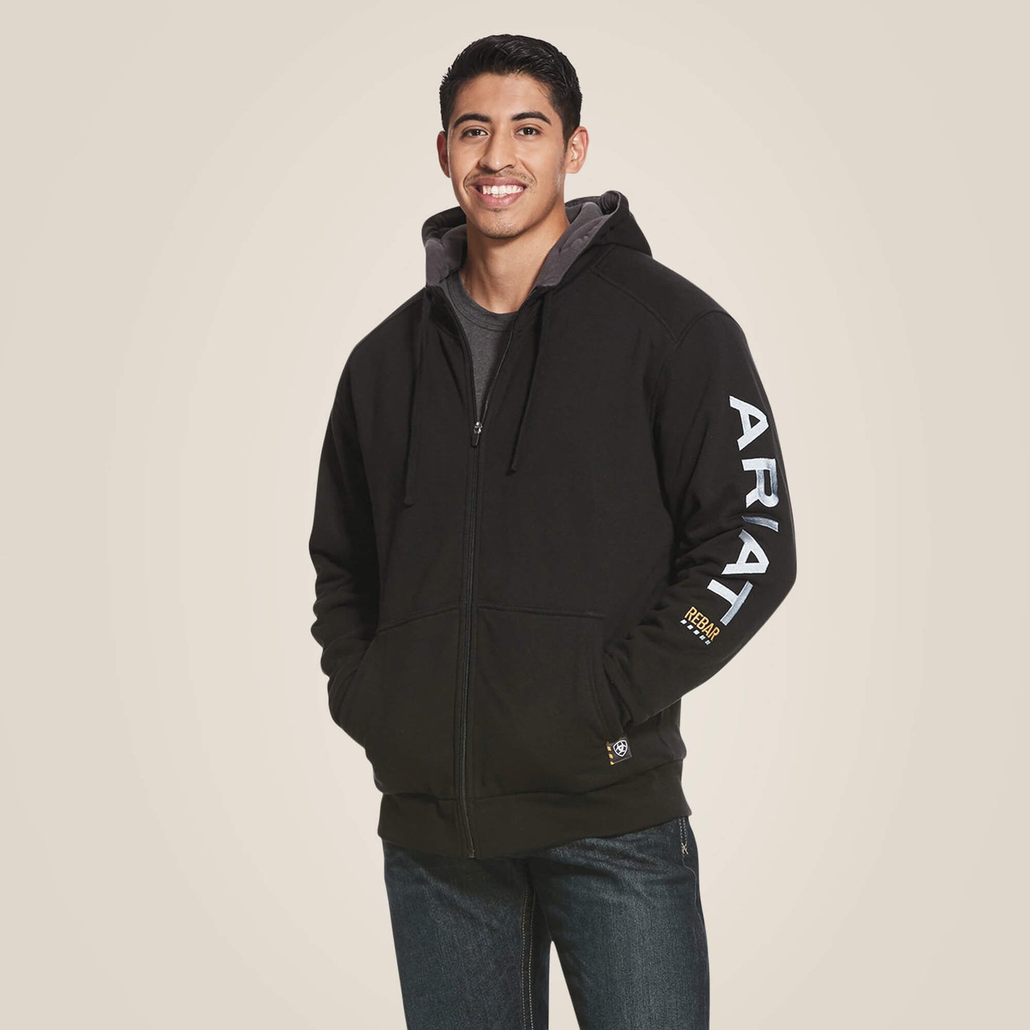 Ariat Men Rebar All-Weather Full Zip Hoodie