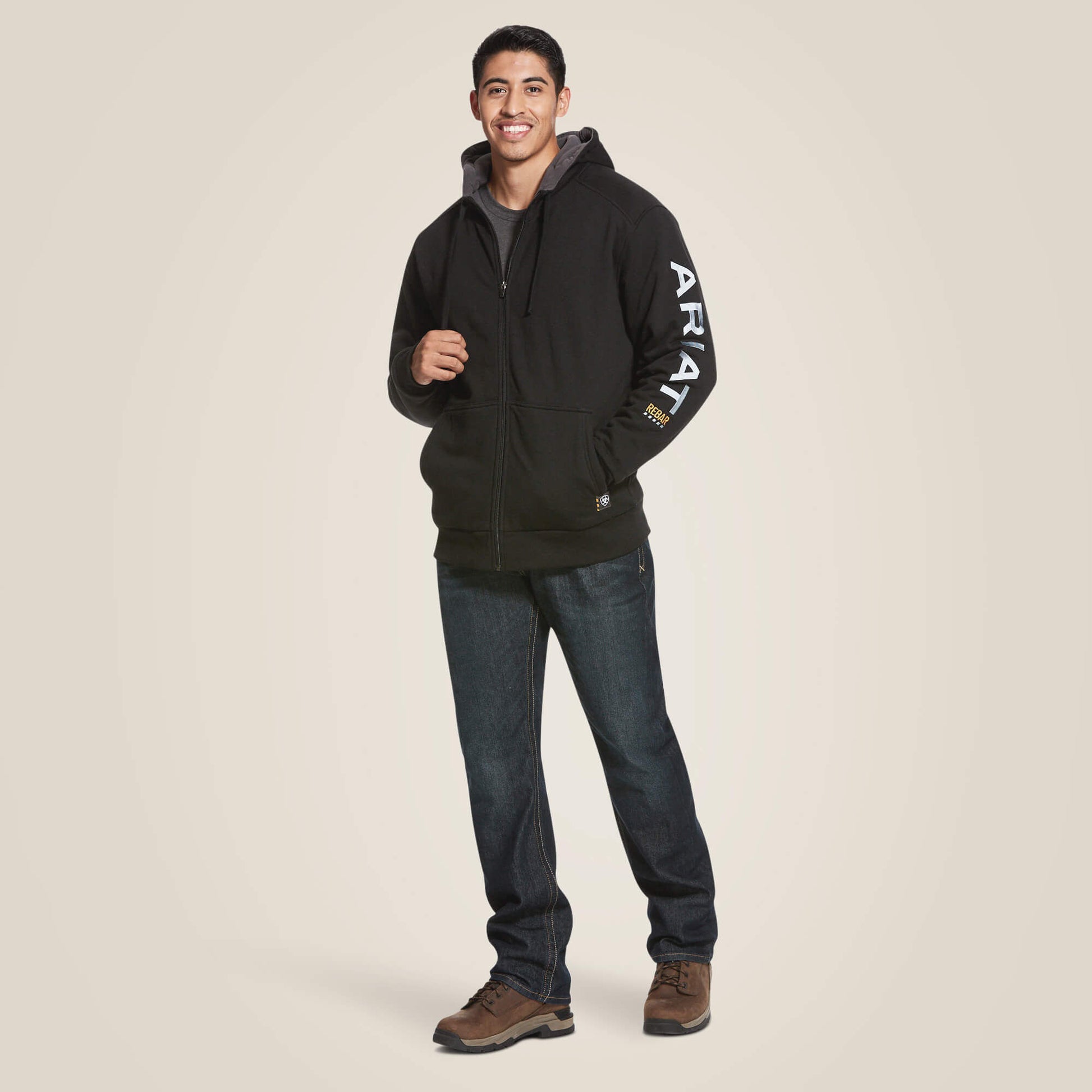 Ariat Men Rebar All-Weather Full Zip Hoodie