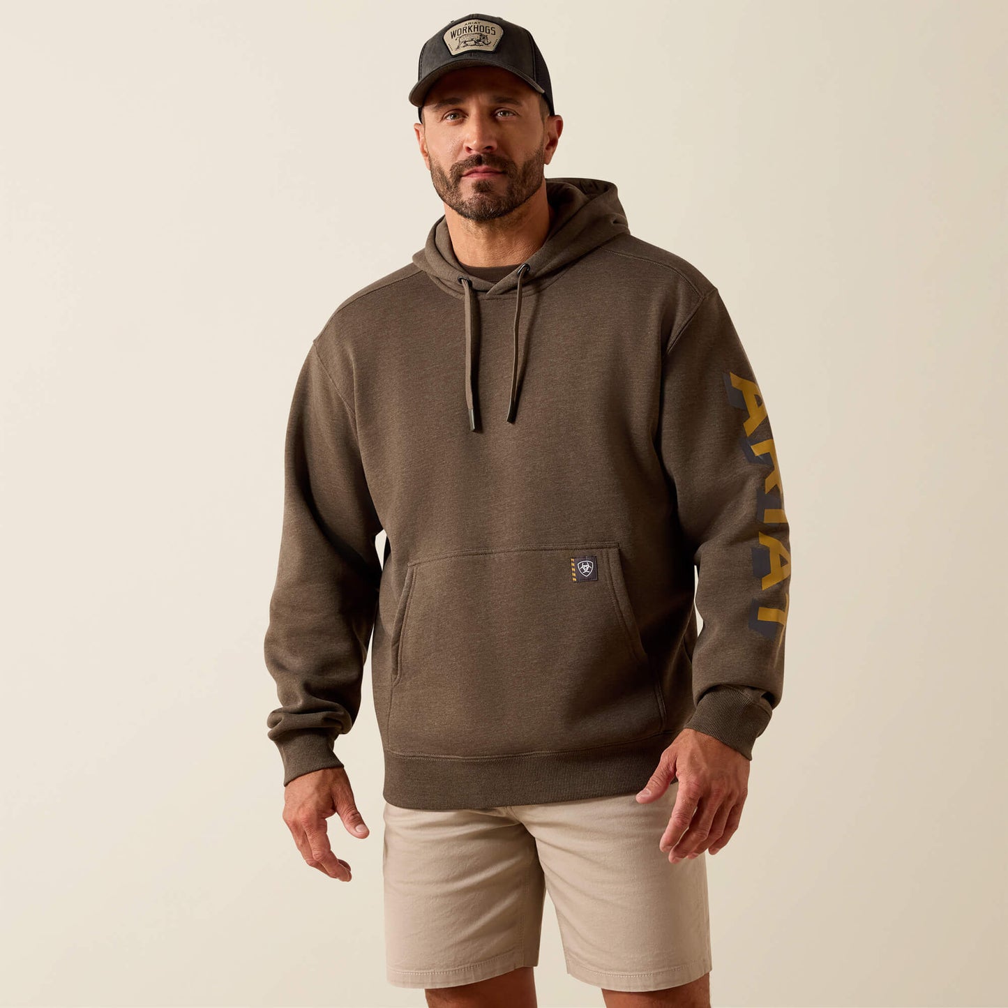 Ariat Men Rebar Lightweight Logo Hoodie