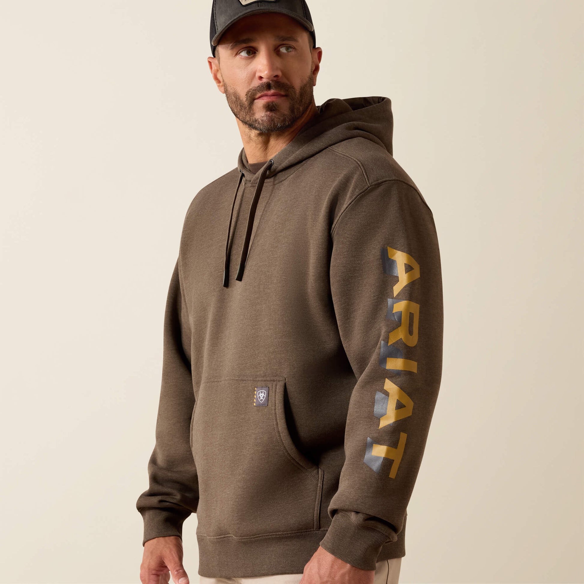 Ariat Men Rebar Lightweight Logo Hoodie