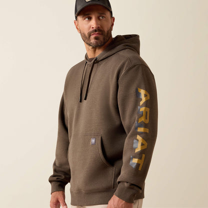 Ariat Men Rebar Lightweight Logo Hoodie