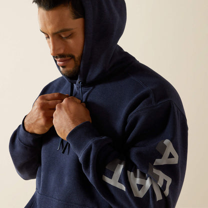 Ariat Men Rebar Lightweight Logo Hoodie