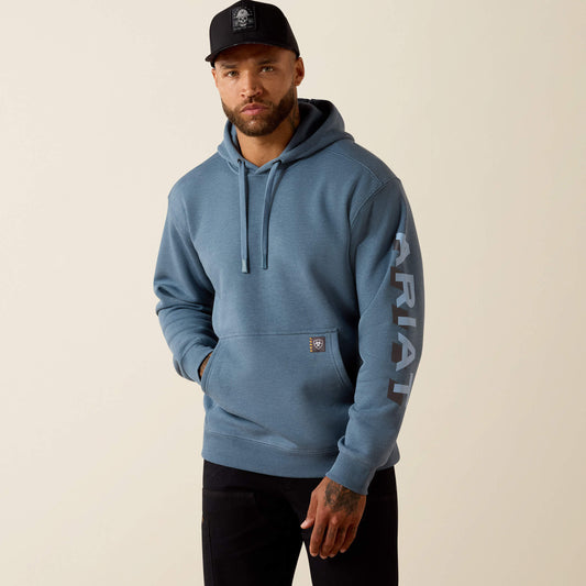 Ariat Men Rebar Lightweight Logo Hoodie