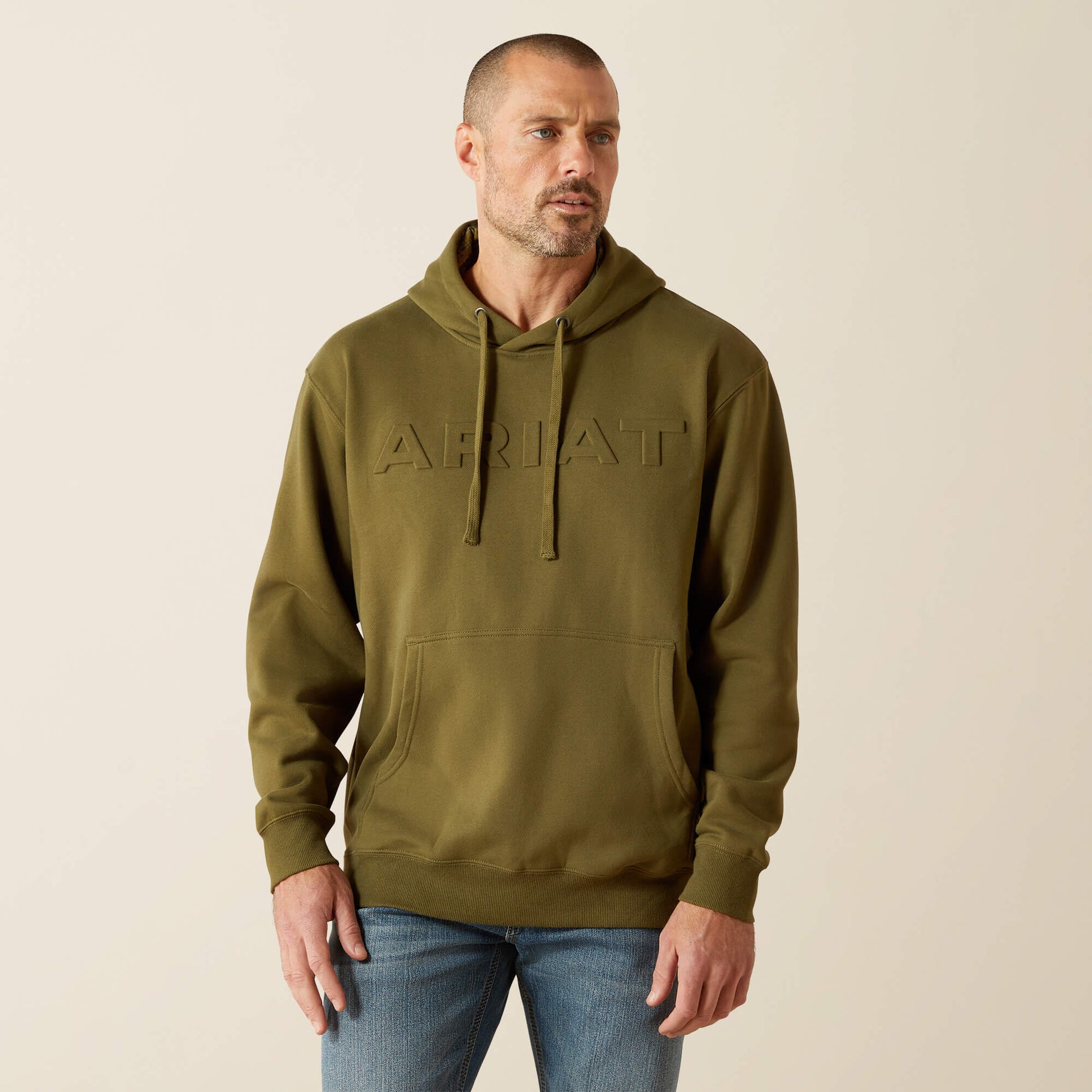 Ariat Men Ariat Embossed Logo Hoodie
