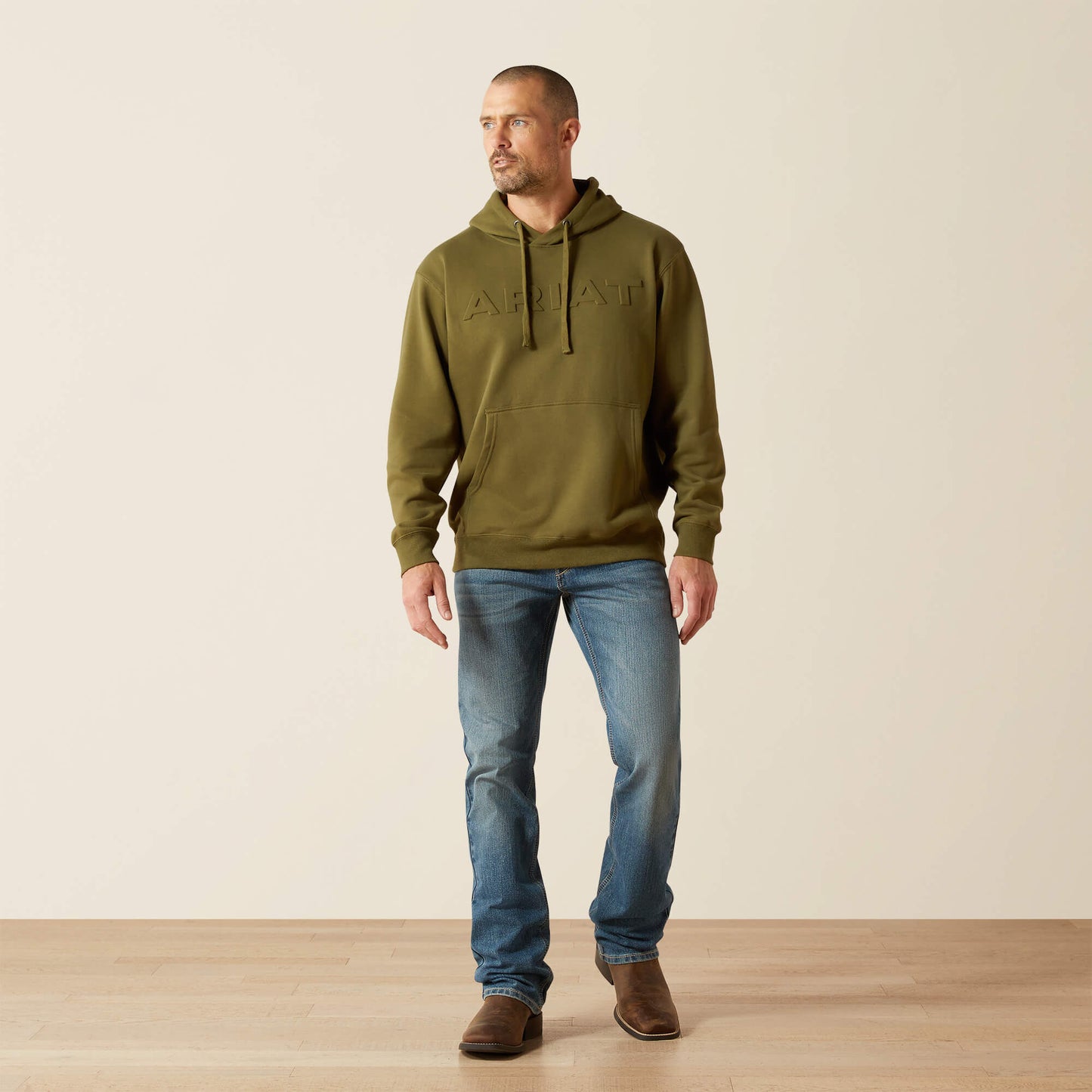 Ariat Men Ariat Embossed Logo Hoodie
