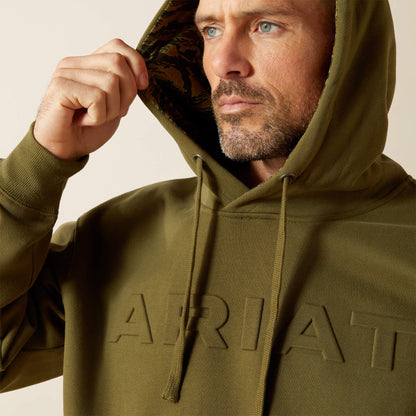 Ariat Men Ariat Embossed Logo Hoodie