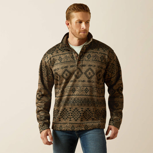Ariat Men Caldwell 1/4 Button Sweater