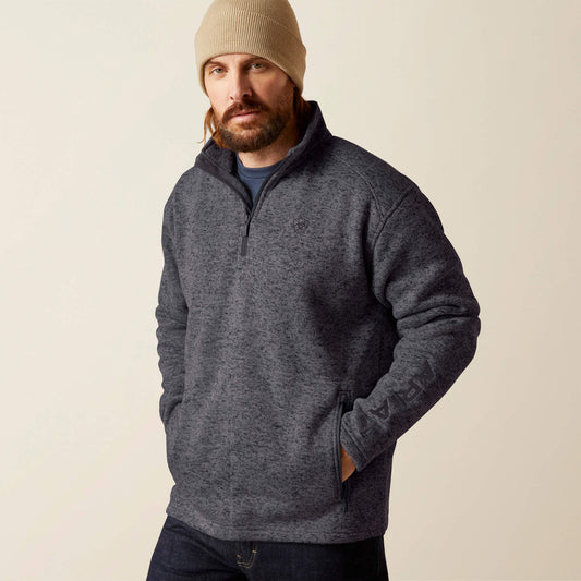 Ariat Men Caldwell Logo 1/4 Zip Sweater