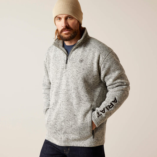 Ariat Men Caldwell Logo 1/4 Zip Sweater