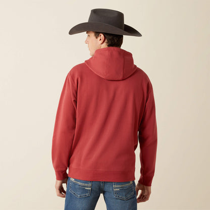 Ariat Men Ariat Liquid Stamp Flag Hoodie