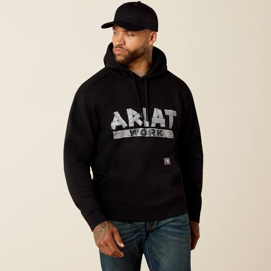 Ariat Men Rebar Lightweight Duct Logo Hoodie