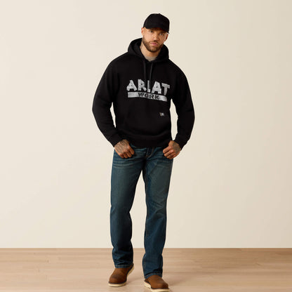 Ariat Men Rebar Lightweight Duct Logo Hoodie
